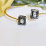 Diba Polki Diamond Open Bangle 1