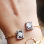 Diba Polki Diamond Open Bangle 1