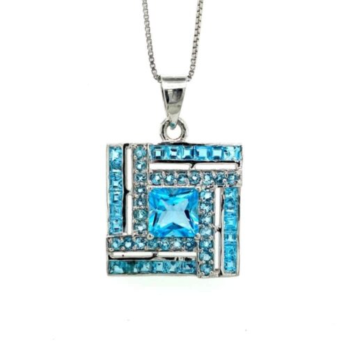 Emma Blue Topaz Pendant
