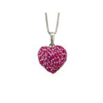 Heart Of Love Ruby Pendant