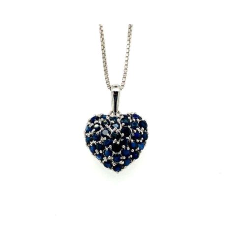 Heart of Love Sapphire Pendant