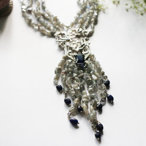 Noelle Grey Agate Necklace – Opera Jewels