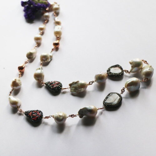 Pristine Pearl with Coral