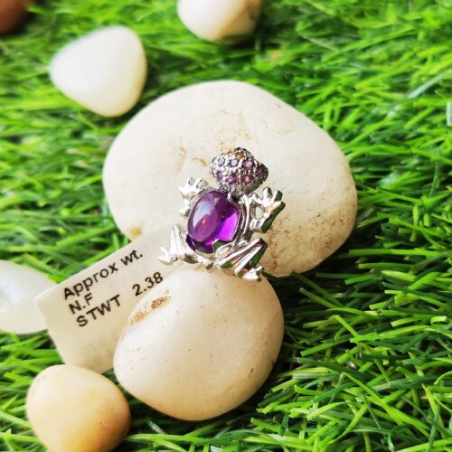 Mr. Toad Amethyst Brooch