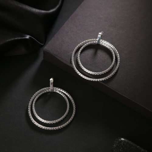 Daze Double Hoop Earring
