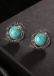 Wreath of Marcasite with Turqoise Earring1