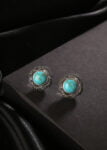 Wreath of Marcasite with Turqoise Earring