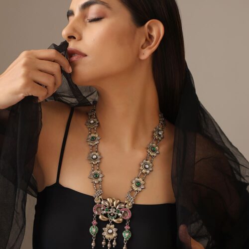 Ramya 925 Silver M Col Antique Pendant 2