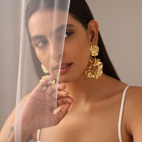 Belinda-Gold-Plated-Brass-Earrings