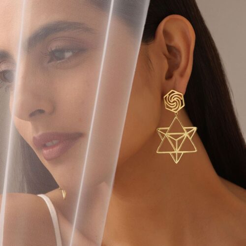 Lajla-Gold-Plated-Brass-Earrings