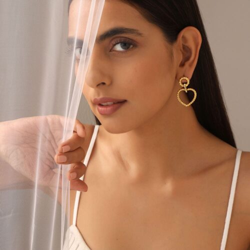 Laura-Gold-Plated-Brass-Earrings