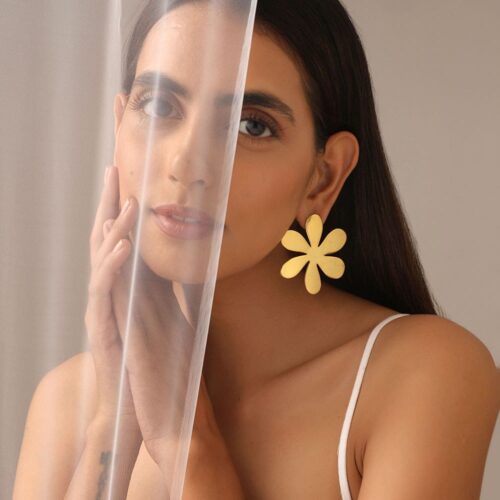 Linnea-Gold-Plated-Brass-Earrings