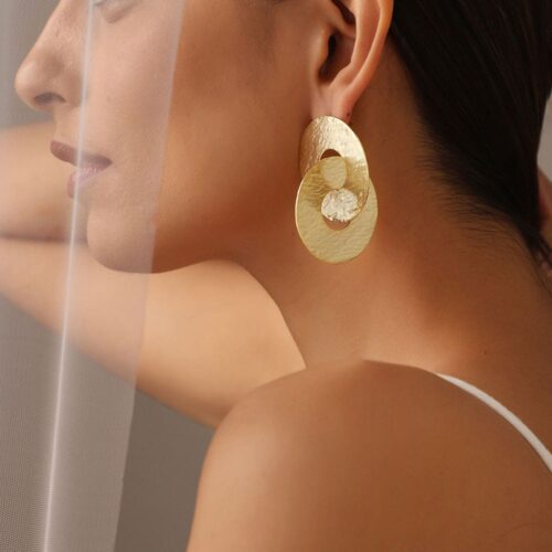 Maria-Gold-Plated-Brass-Earrings