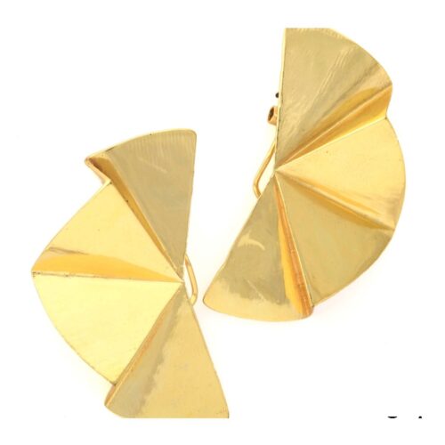 Olivia-Gold-Plated-Brass-Earrings