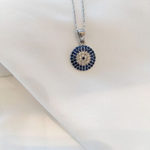 Turkish Blue Stone 925 Silver Neckchain