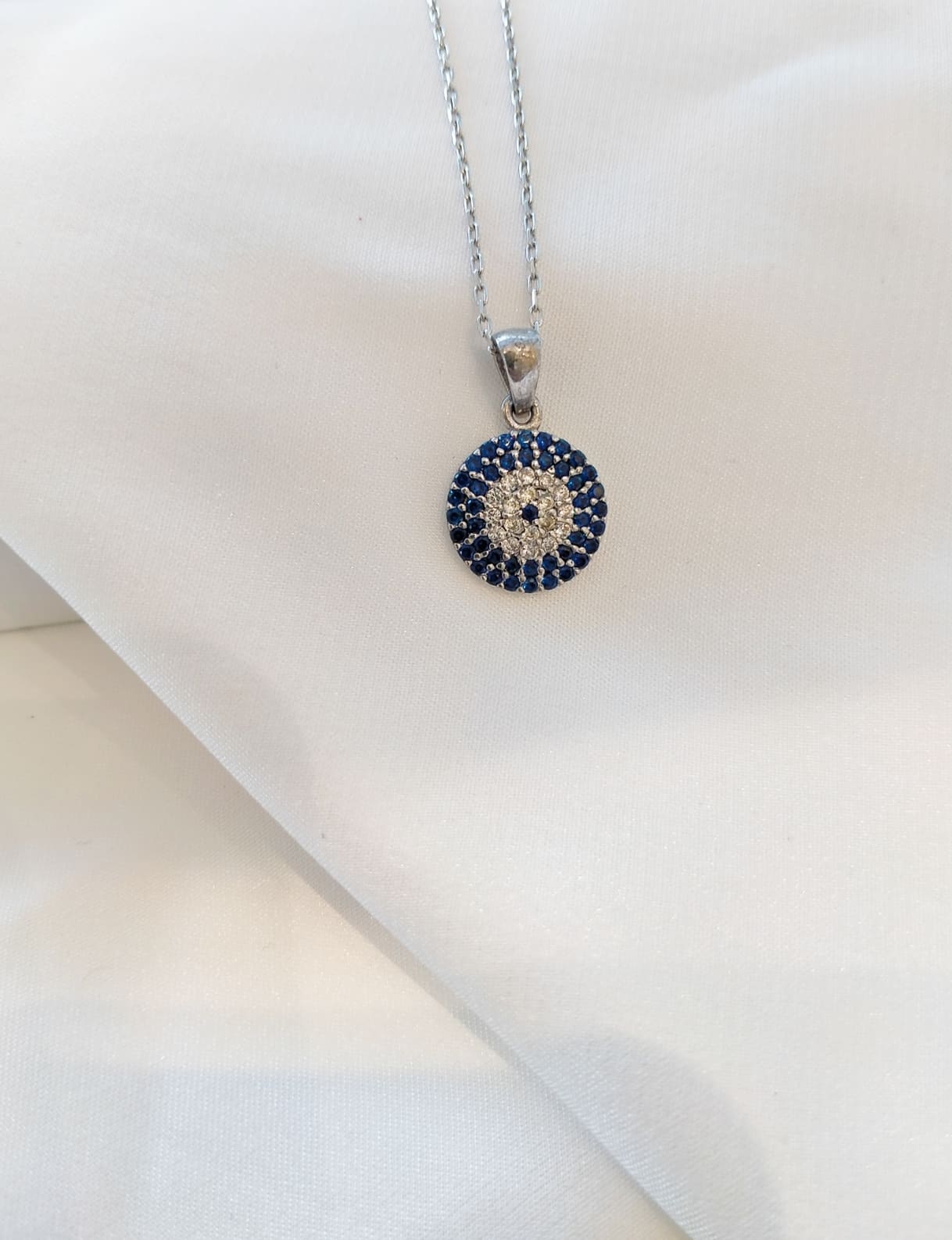Turkish Blue Stone 925 Silver Neckchain Turkish Blue Stone 925 Silver Neckchain
