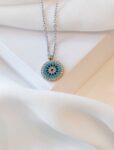 Round Evil Eye 925 Silver Neckchain