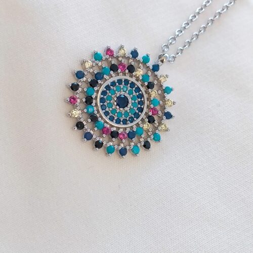 Multihued 925 Silver Neckchain