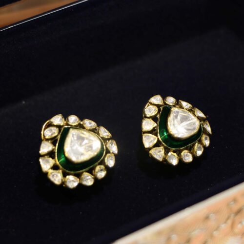 Ratna Green Earrings